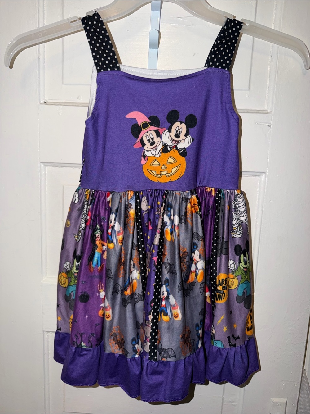 Disney Purple Halloween Mickey & Minnie Pumpkin Dress